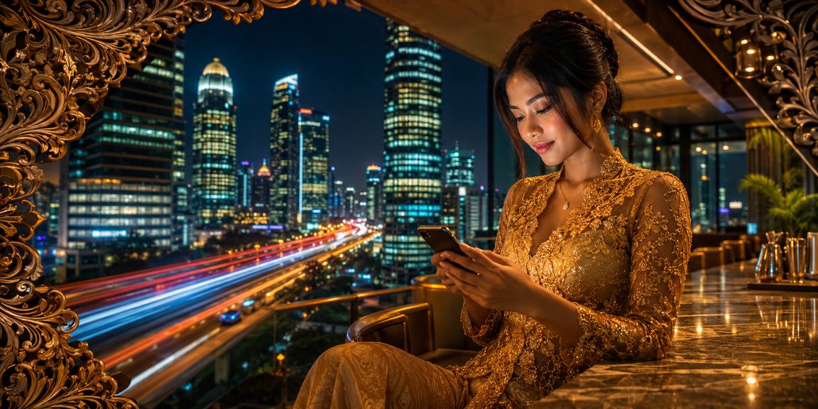 Pengguna Indonesia mengakses permainan casino lewat ponsel